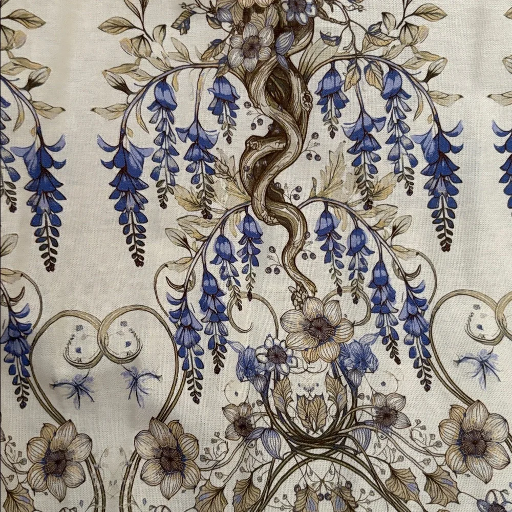 Max Studio Cream and Lavender Floral Dress - Picture 4 of 5